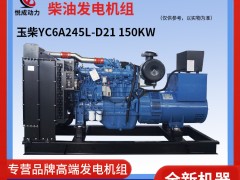 150KW玉柴柴油發電機組 YC6A245L-D21視頻實拍
